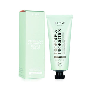 Flow Cosmetics Propolis &amp; Probiotics Rescue Cream hoitovoide ennen ja jälkeen kuvat jalassa