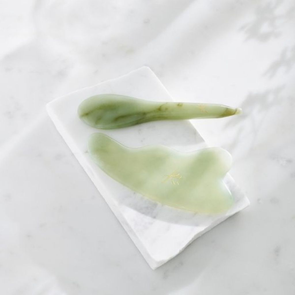 Gua sha välineet ja gua sha kasvohoidot