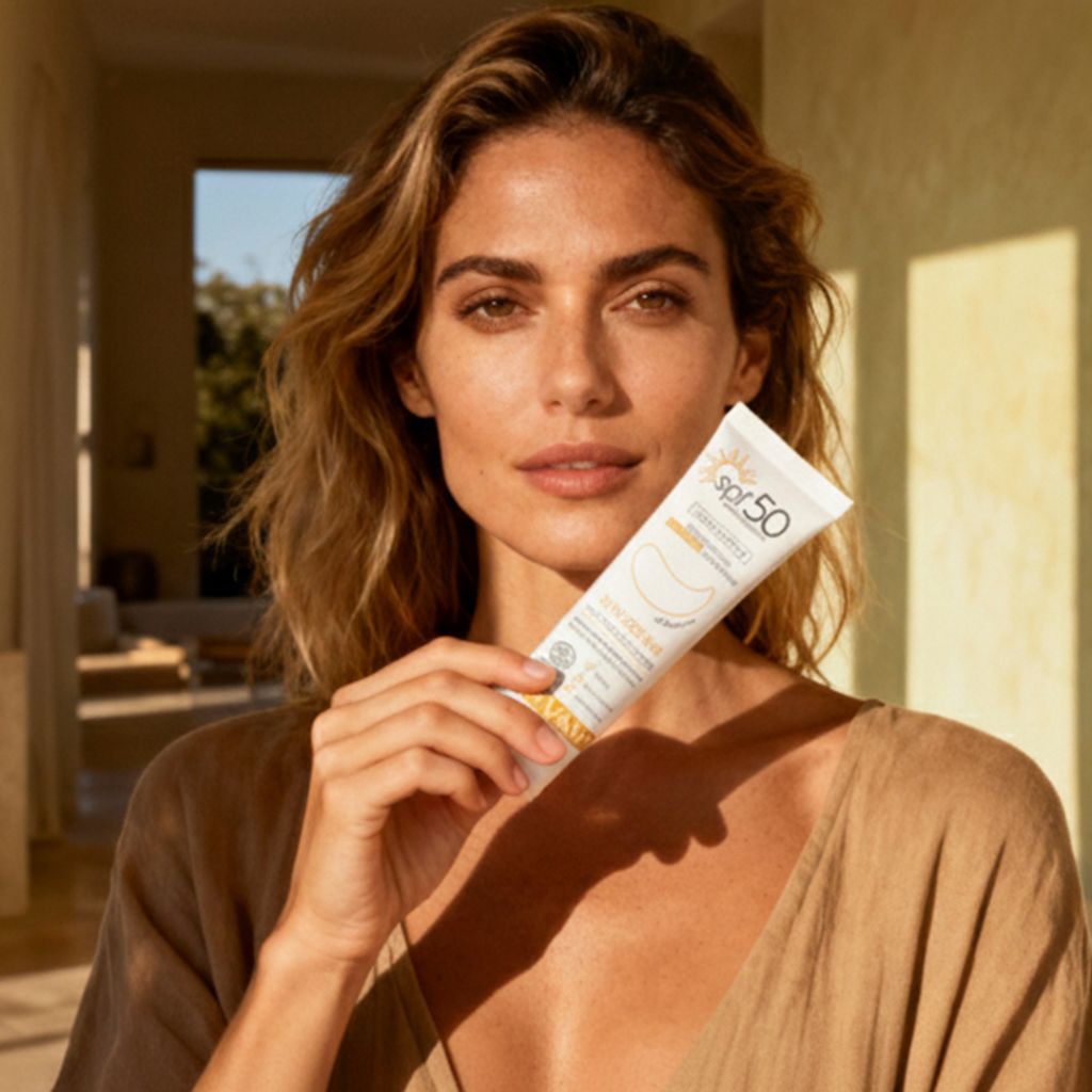 Dhyvana sävyttävä aurinkovoide kasvoille SPF 50
