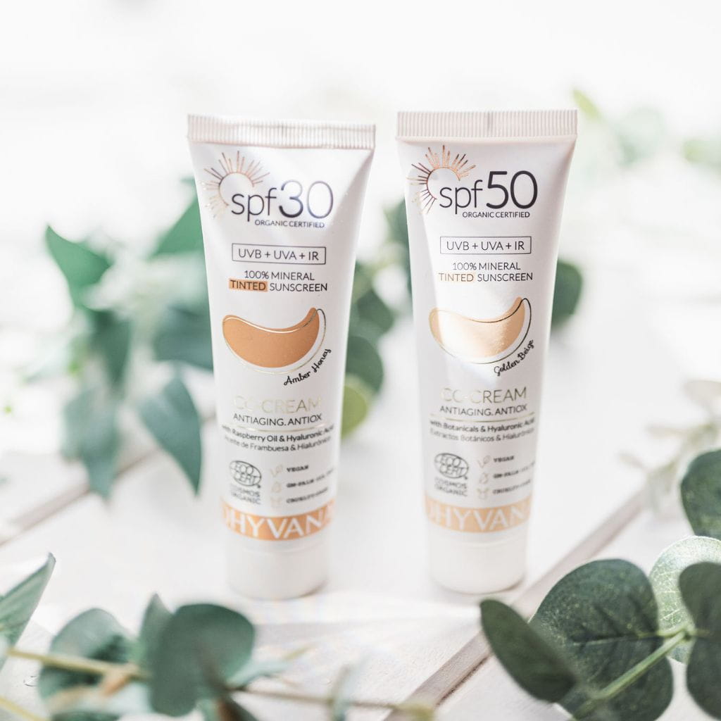 Dhyvana sävyttävä aurinkovoide kasvoille 50ml, 2 sävyä