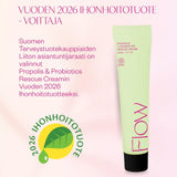 Flow Cosmetics Propolis & Probiotics Rescue Cream on vuoden 2026 ihonhoitotuote -voittaja