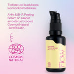 Flow Cosmetics AHA BHA seerumi Ecocert