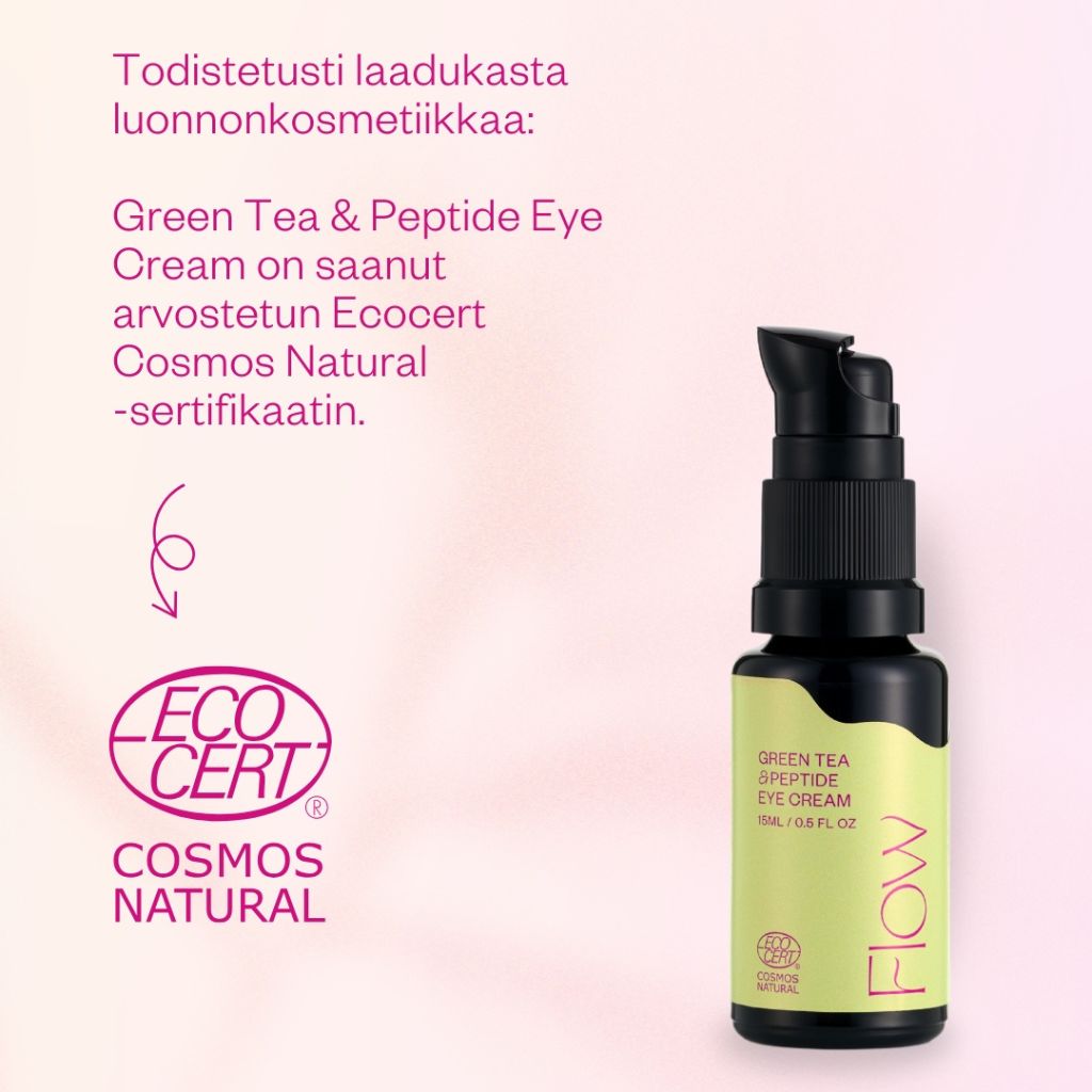 Flow Cosmetics Green Tea Peptide Eye Cream Ecocert