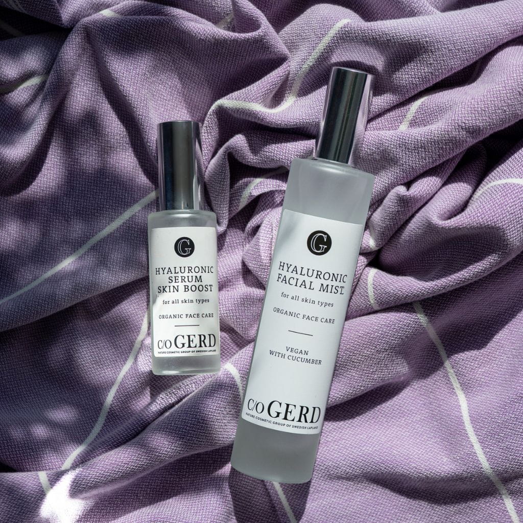 c/o GERD hyaluronihapposeerumi ja c/o GERD Hyaluronic kasvovesi