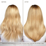 Hiusnaamio Innersense Repair Mask ennen ja jälkeen käytön