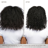 Hiusnaamio ennen ja jälkeen käytön asiakas kuvat