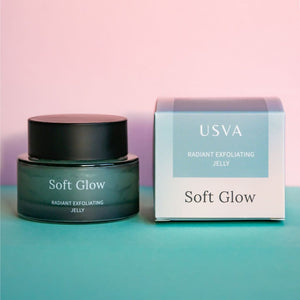 Kasvojen kuorinta Usva Soft Glow Radiant Exfoliating Jelly 50ml