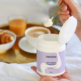 Kollageenijauhe Twistbe Collagen kahviin sekoitettuna