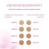 Kosteuttava meikkivoide Flow Cosmetics Cream Foundation sävyt