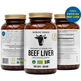 Nordic Kings Beef Liver maksakapselit 450mg, 180 kaps.
