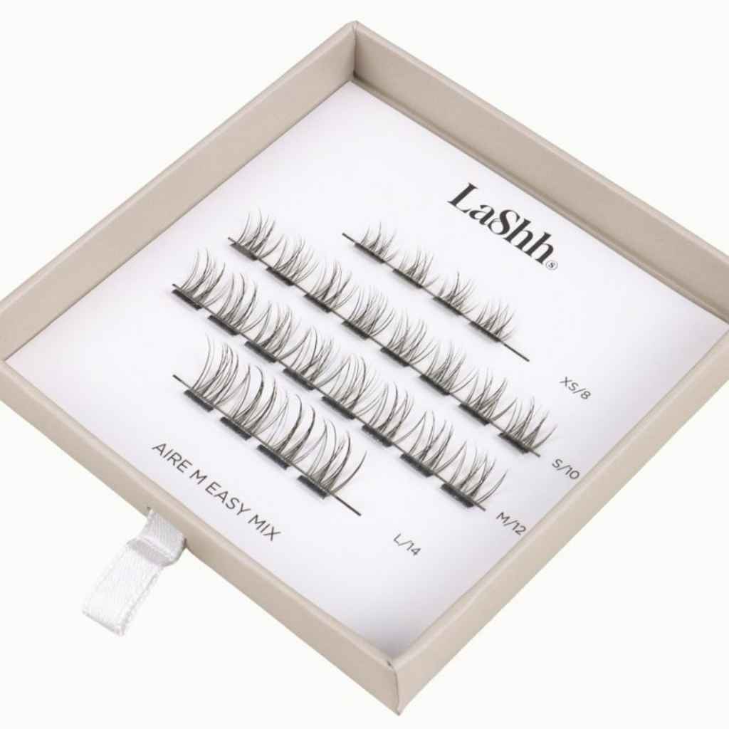 Ripsitupsut LaShh Aire S Easy Mix mustalla liimalla