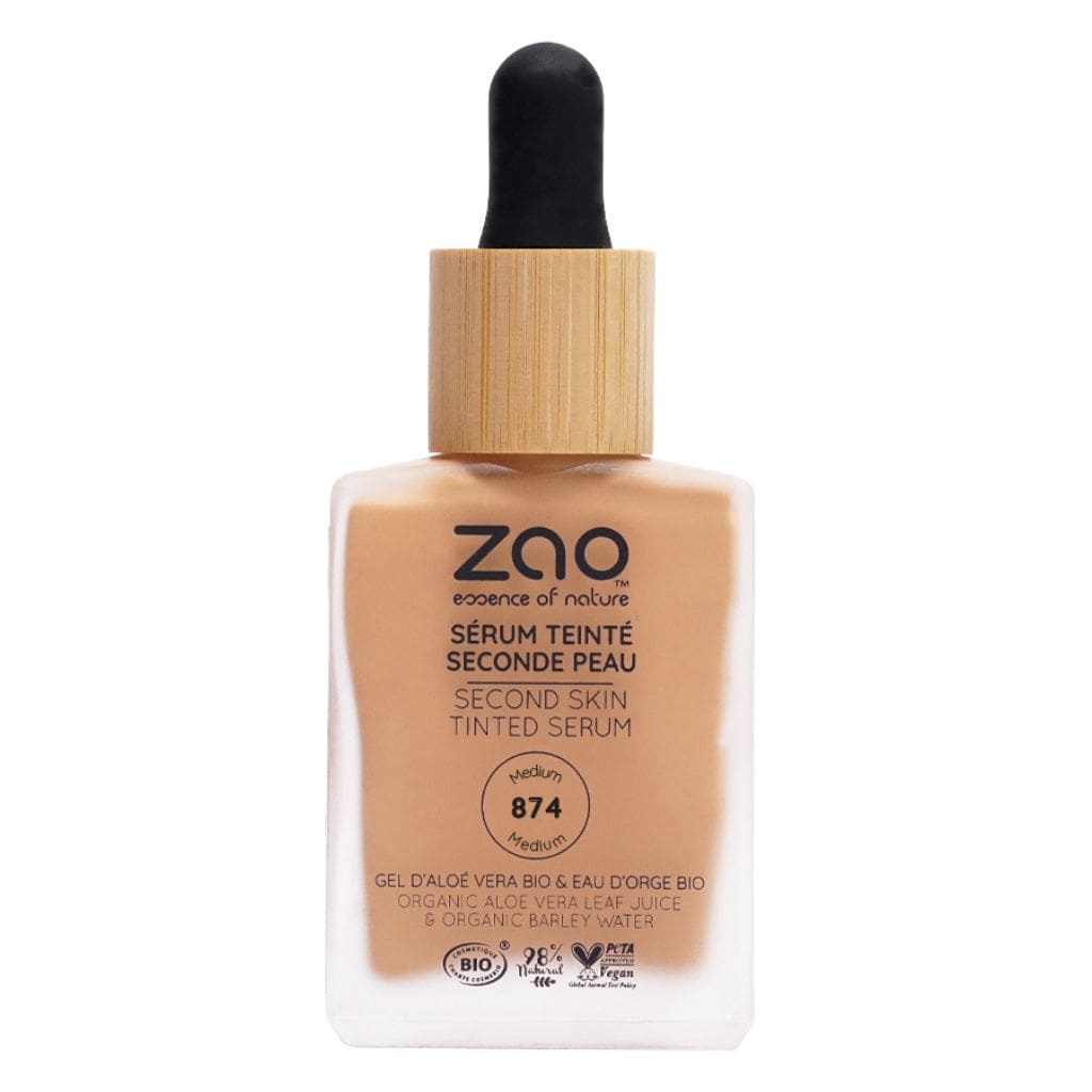 Seerumimeikkivoide Zao Second Skin Tinted Serum Foundation 874 Medium 30ml