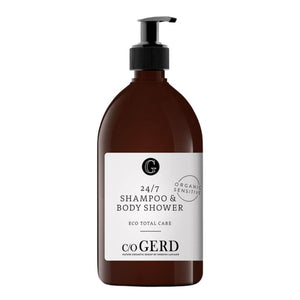 ℅ GERD 24/7 hajusteeton shampoo &amp; suihkusaippua, 2 kokoa
