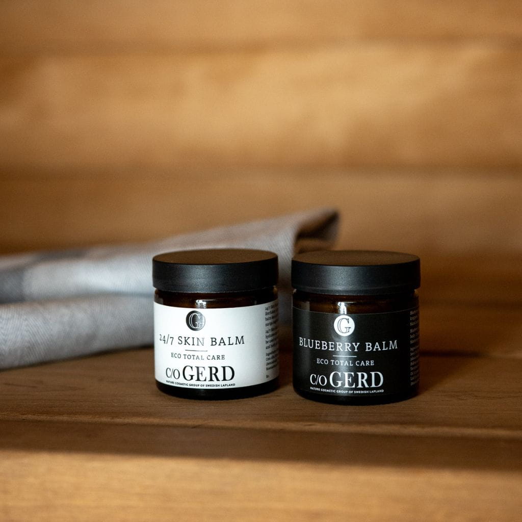 ℅ GERD 24/7 Skin Balm ja Blueberry Balm balsami