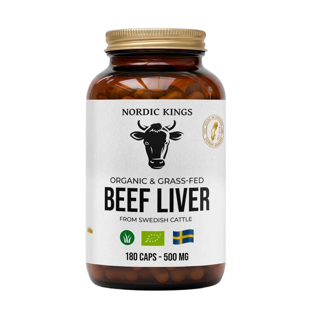 Nordic Kings Beef Liver 450mg, 180 kaps.