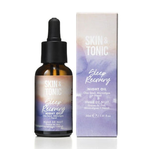 Skin &amp; Tonic Sleep Recovery Night Oil kasvoöljy rauhoittaa, suojaa ja uudistaa ihoa